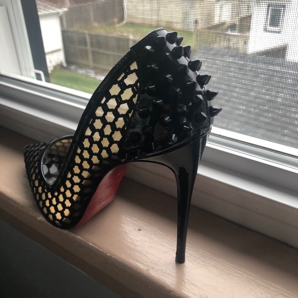 Christian Louboutin Guni Mesh Spike Shoe - Picture 4 of 6